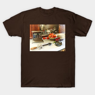 Kitchens - Bowl Of Tomatoes On Counter T-Shirt